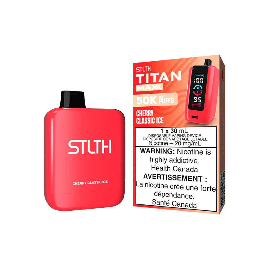STLTH Titan Max 50K Cherry Classic Ice disposable vape