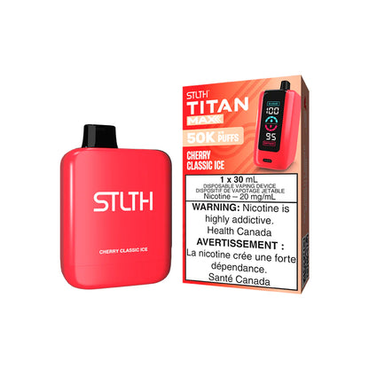 STLTH Titan Max 50K Cherry Classic Ice disposable vape