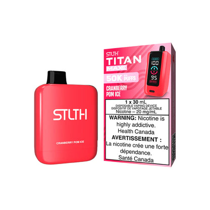 STLTH Titan Max 50K Strawberry Kiwi Ice disposable vape