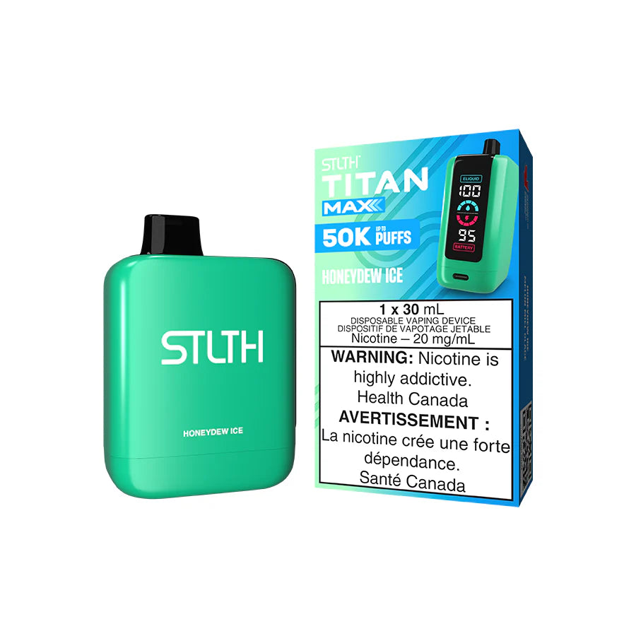 STLTH Titan Max 50K Green Apple Ice disposable vape