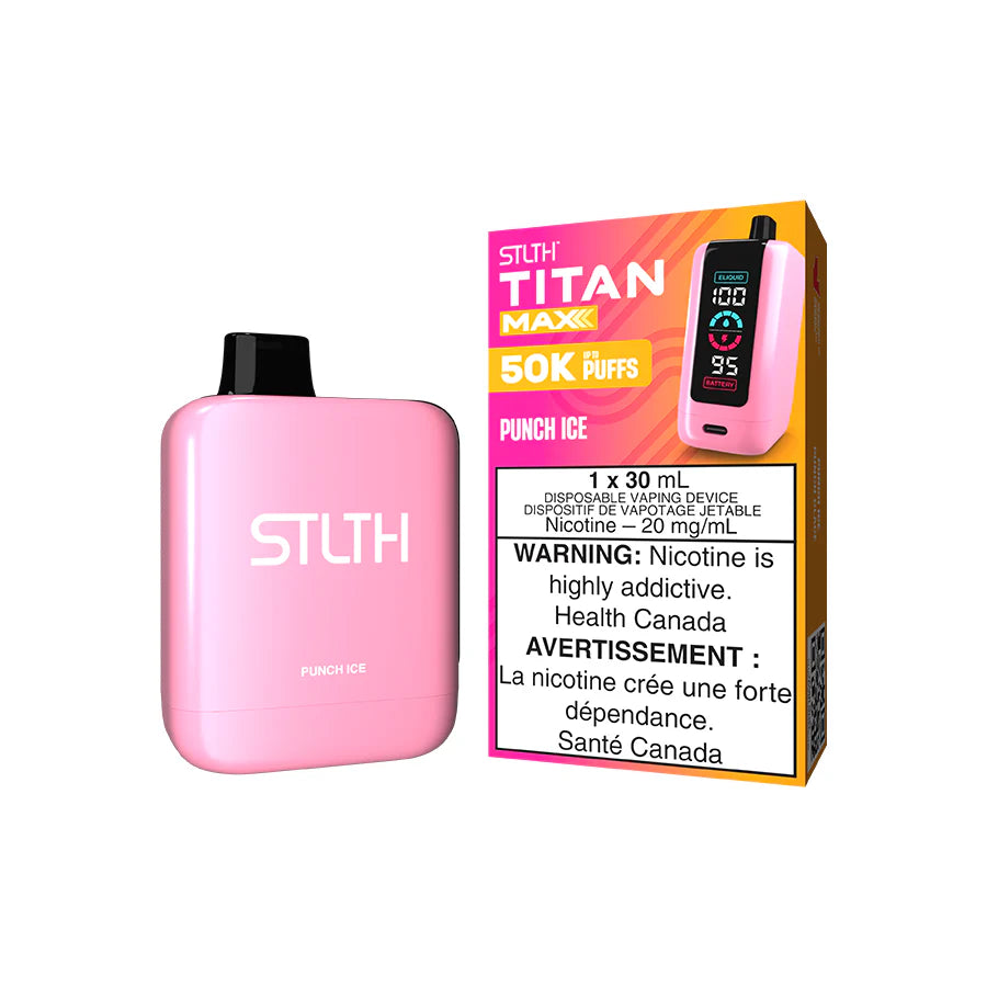 STLTH Titan Max 50K Juicy Peach Ice disposable vape
