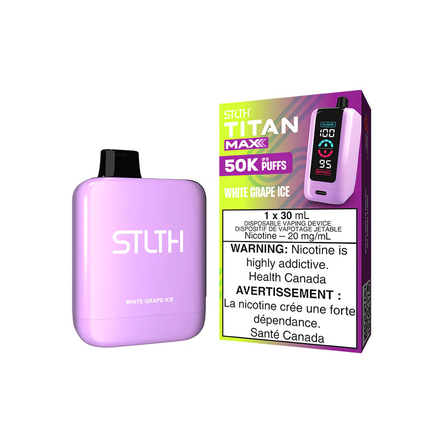 STLTH Titan Max 50K Sour Blue Razz Ice disposable vape