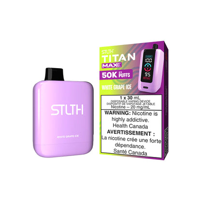 STLTH Titan Max 50K Sour Blue Razz Ice disposable vape