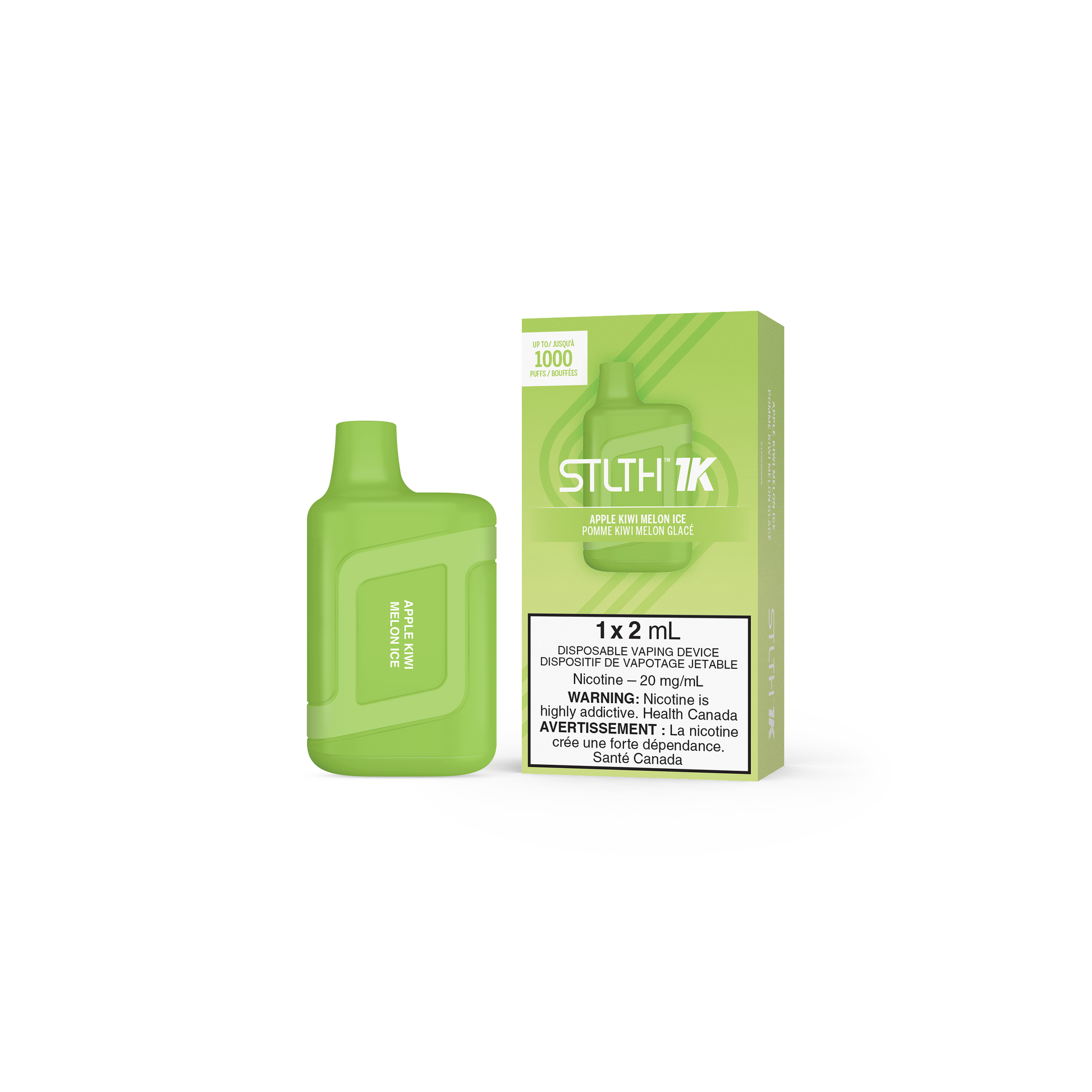 STLTH 1K Disposable Apple Kiwi Melon Ice disposable vape