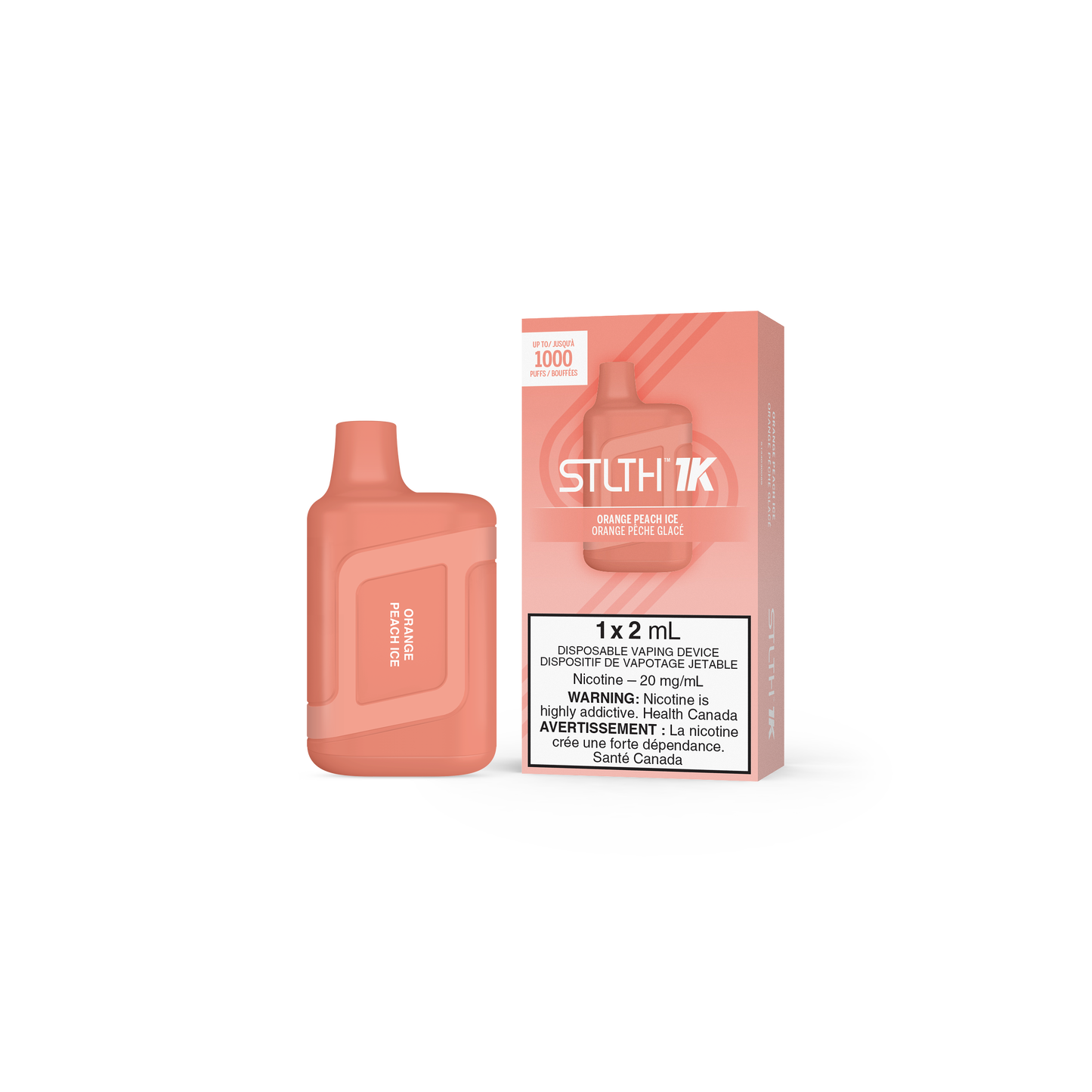 STLTH 1K Disposable Orange Peach Ice disposable vape