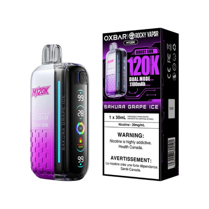 Oxbar M120K Disposable Vape Sakura Grape Ice