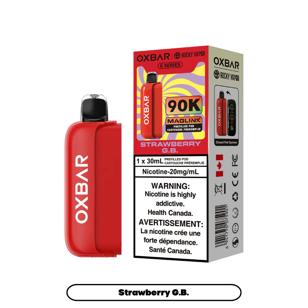 Red OXBAR vape deviced