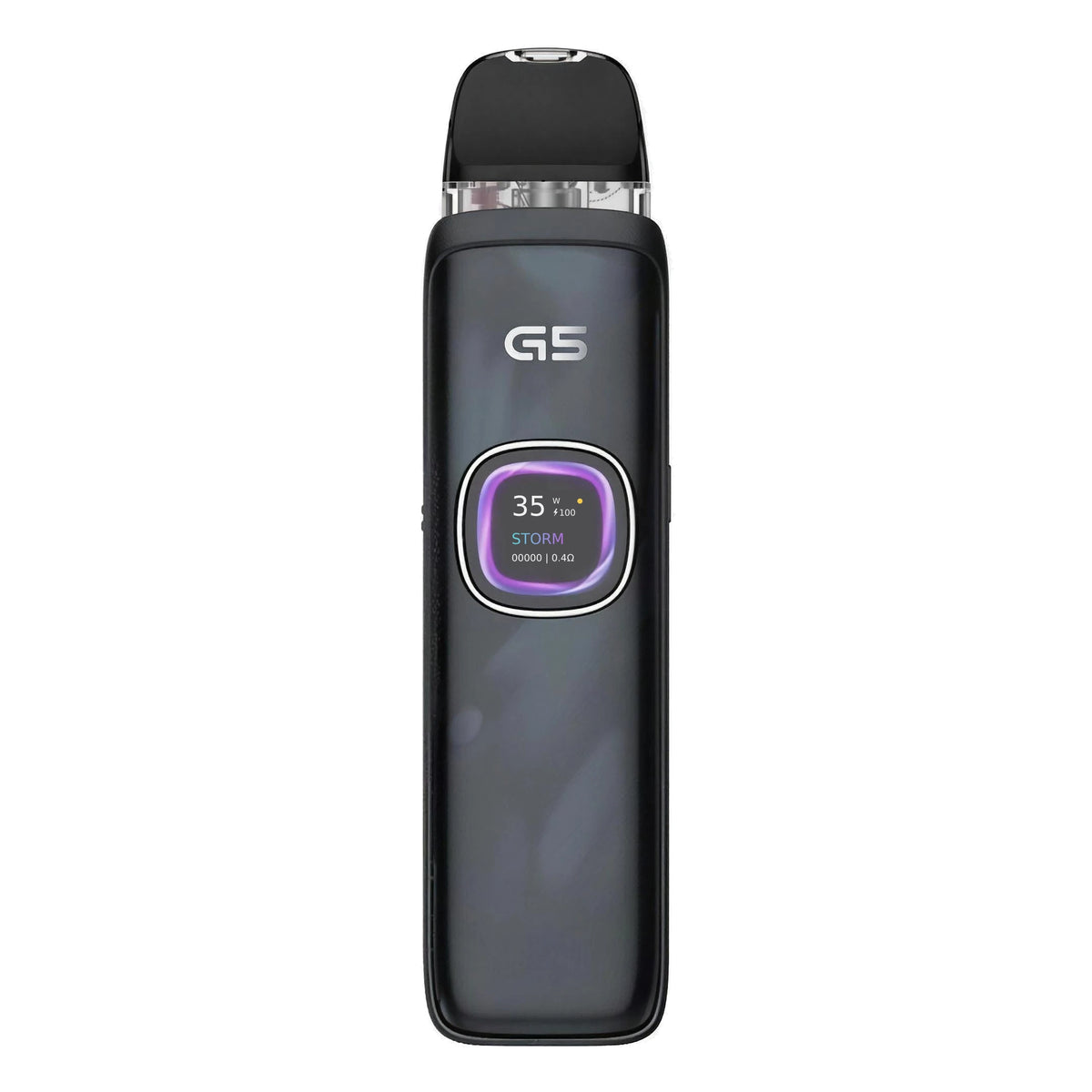 Uwell Caliburn G5 pod kit in Sapphire Black, new colour, top fill refillable pod vape