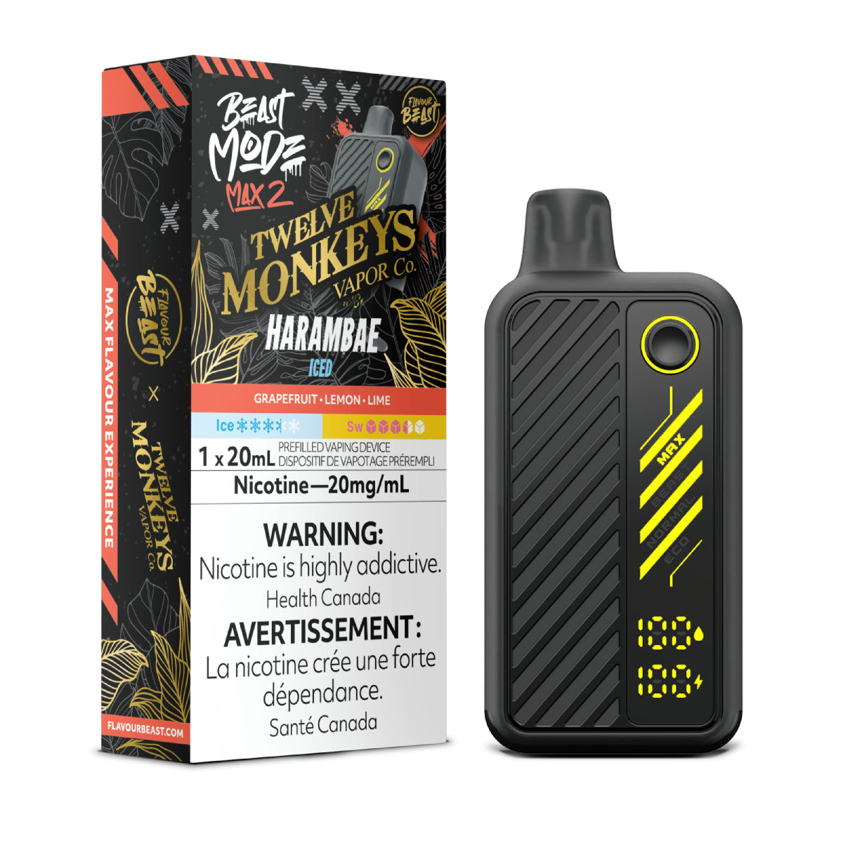 Flavour Beast Mode Max 2 50K Harambae disposable vape