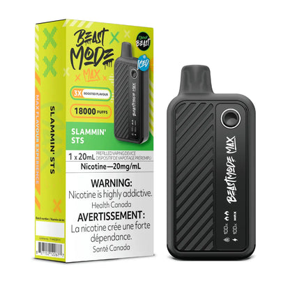 Flavour Beast Mode Max 18K Gusto Green Apple disposable vape