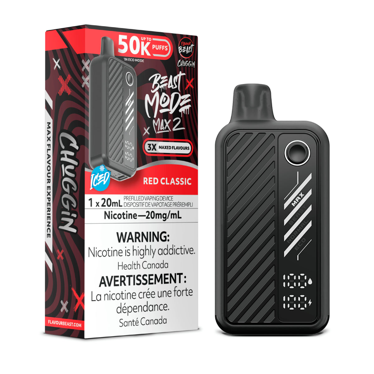 Flavour Beast Mode Max 2 50K Red Classic disposable vape