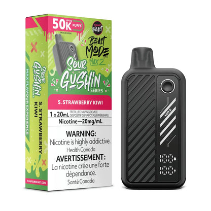 Flavour Beast Mode Max 2 50K Sour Gushin S Strawberry Kiwi disposable vape