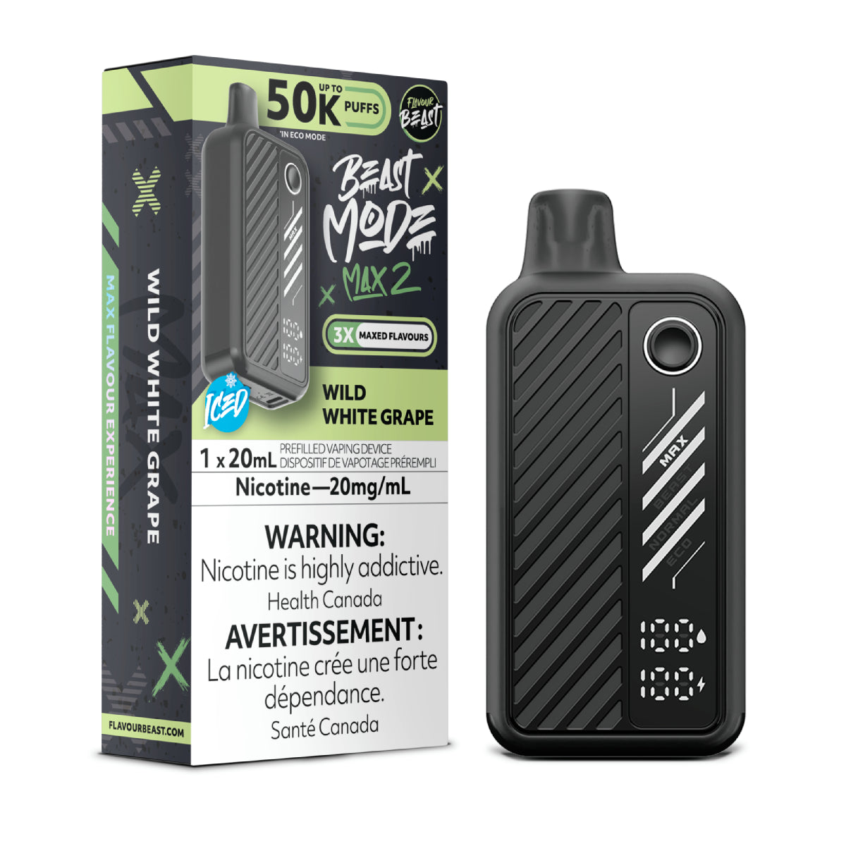 Flavour Beast Mode Max 2 50K Super Sour Lemon disposable vape
