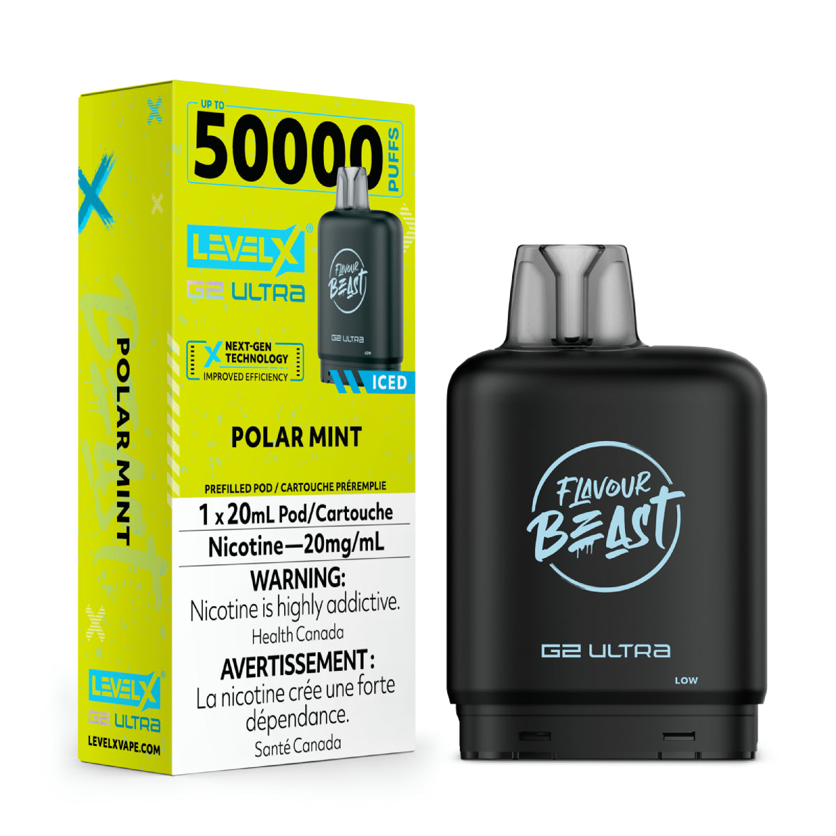 Level X G2 Boost 50K Pods Flavour Beast | 20mL, Dual Mesh | VTW Vaping The Way Level X G2 Boost 50K Pods Flavour Beast | 20mL, Dual Mesh | VTW Vaping The Way