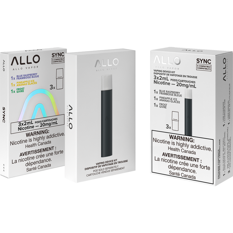 Allo Sync Starter Kit (3 Pods included & STLTH COMPATIBLE)