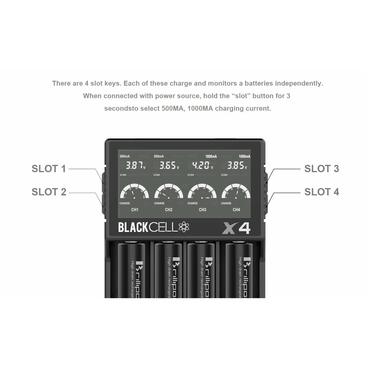 Blackcell X4 Battery Charger Cgagffmmwoyab2T7Aali Qvrrfq703 vape battery