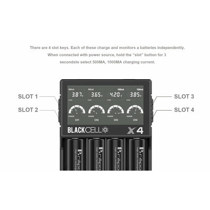 Blackcell X4 Battery Charger Cgagffmmwoyab2T7Aali Qvrrfq703 vape battery