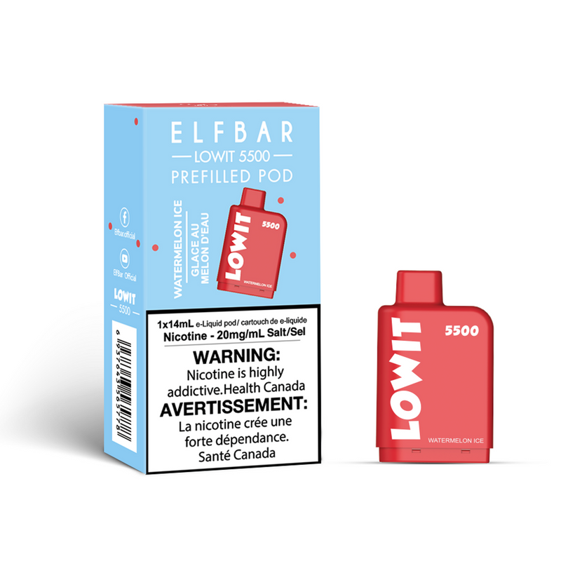 Elf Bar Lowit 5500 Puff Prefilled Pod