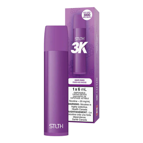 STLTH 3K DISPOSABLE Grape Punch vape pod