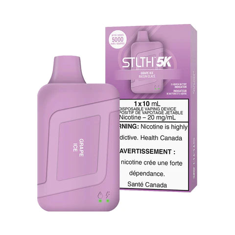 STLTH BOX 5K DISPOSABLE Grape Ice vape pod