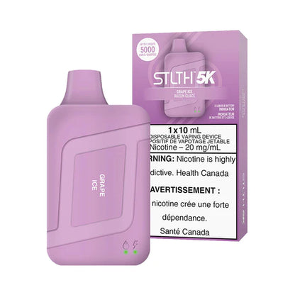 STLTH BOX 5K DISPOSABLE Grape Ice vape pod