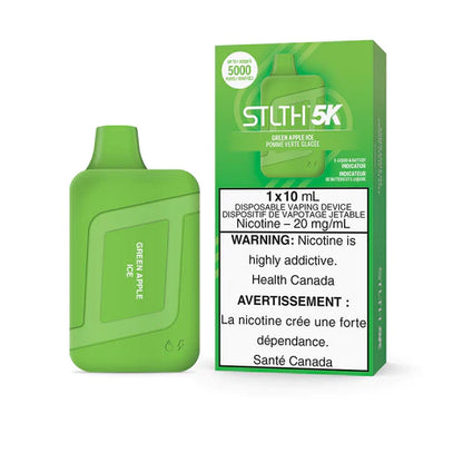STLTH BOX 5K DISPOSABLE Green Apple Ice vape pod